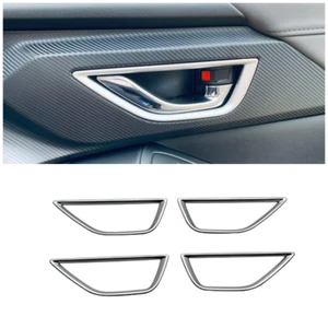 ABS Matte Inner Door Handle Bowl Lid Cover Trim For 2024 Subaru Crosstrek 4pcs - Picture 1 of 2