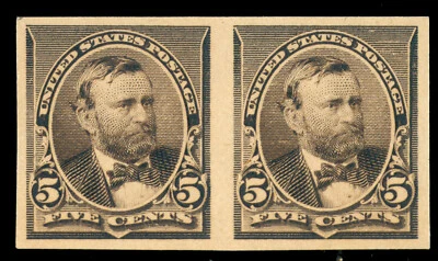 momen: US Stamps #223Pa IMPERF PAIR MINT OG NH/H LOT #70734 - Image 1 of 2
