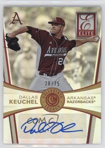 2015 Panini Elite Collegiate Legacy Signatures /75 Dallas Keuchel #22 Auto