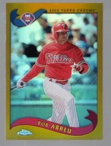 Bob Abreu 2002 Topps Chrome #13 Gold Refractor - Picture 1 of 2