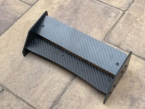 Carbon Fiber Adjustable Rear Wing Spoiler for fit Arrma Typhon Talion 6s  - Picture 1 of 8