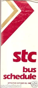 Horario de autobuses - Saskatchewan Transportation Company - STC - 26/10/80 (Canadá) - Imagen 1 de 1