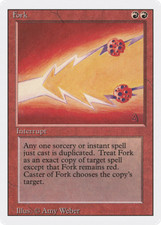Fork X (1) Revised MTG Excellent/Near Mint -  4RCards
