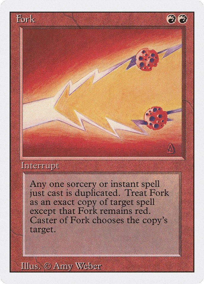 Fork X (1) Revised MTG Excellent/Near Mint -  4RCards - Image 1 of 1