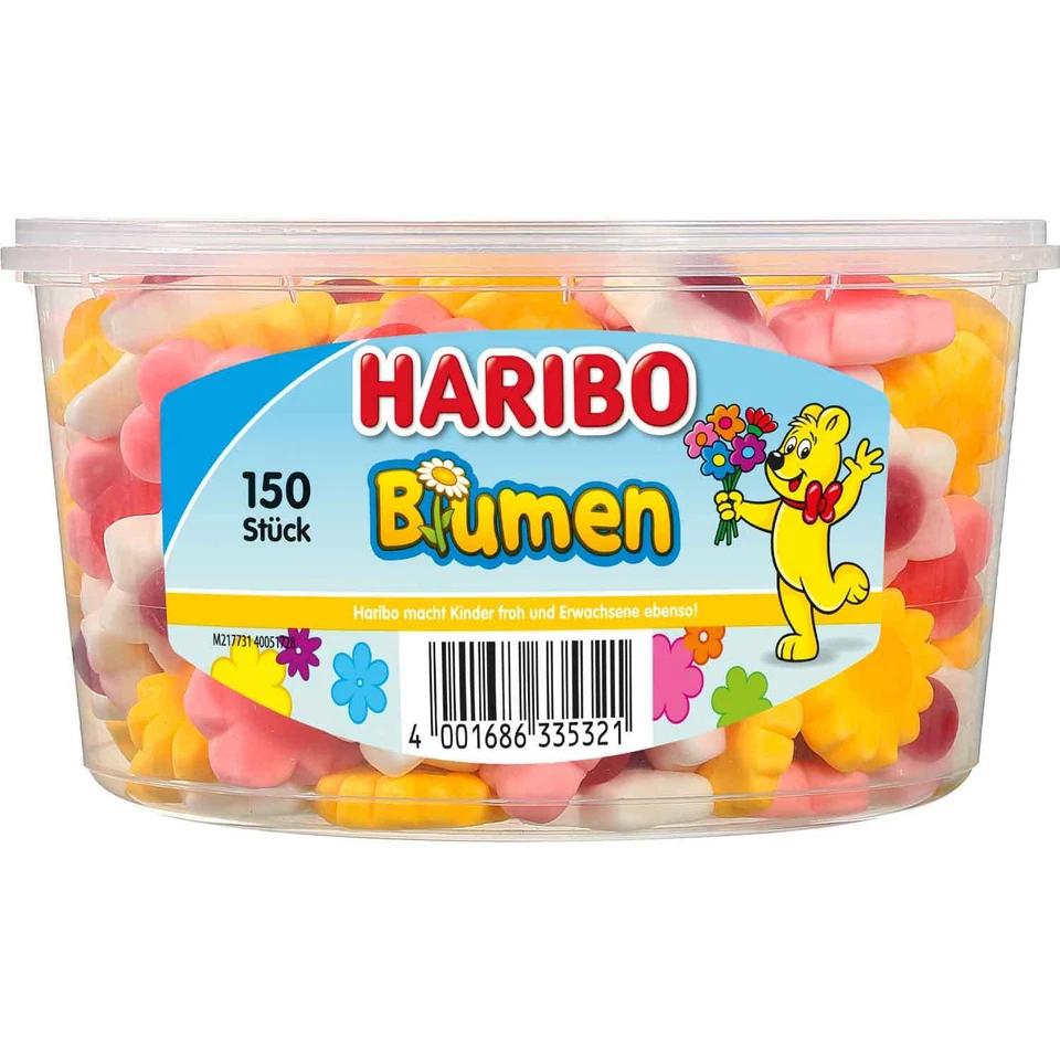 Haribo Blumen in der Dose