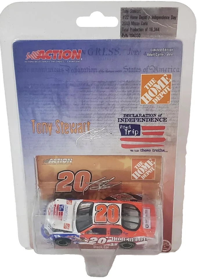 Tony Stewart #20 2003 diecast 1/64 Home Depot Independence Day ¡Envío gratuito! Foto 1 de 1