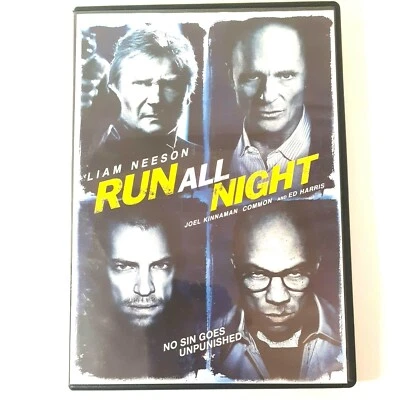 Run All Night Movie DVD 2015 Liam Neeson / Ed Harris / Joel Kinnaman / Common - Image 1 of 4