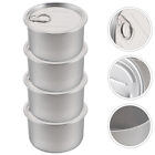 4pcs Food-grade Aluminum With Lid Empty Meat Cans Sealing Cat Food Cans
