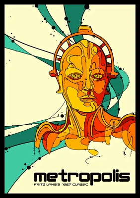 Metropolis Science Fiction Movie Poster Canvas Print Fridge Magnet 6x8 Large - Image 1 of 2