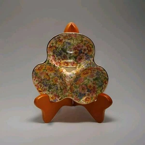 Piatto Diviso Vintage Erphila Windsor Chintz Manico Floreale Ceco - Raro Ritrovamento - Foto 1 di 2