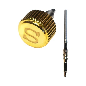 Gold Engraved "S" Crown for Seiko SKX007 SKX009 and NH35 NH36 MOD with STEM - Picture 1 of 7