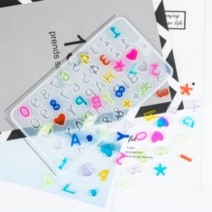 2 Pcs DIY Polymer Clay UV Epoxy Mold English Letters Mold Alphabet Mould - Bild 1 von 8
