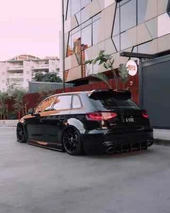 FWPERFORMANCE AUDI 8V A3.S3 13/20 ( RS3 STYLE SPOILER ) ABS PLASTIC GLOSS BLACK - Picture 1 of 4
