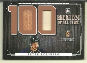 ITG Stickwork 100 Greatest of All Time 2016-17 #GAT52 Peter Forsberg/25 - Imagen 1 de 1