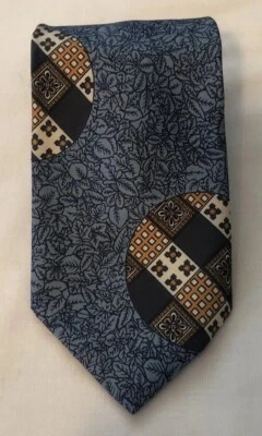 Corbata azul poliéster ancha vintage para hombre sin marca años 70’s/80’s Foto 1 de 4