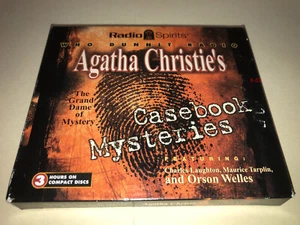 Agatha Christie CD Casebook Mysteries Orson Welles Charles Laughton Maur Tarplin - Picture 1 of 5