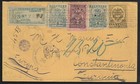 COLOMBIA TO TURKEY CONSTANTINOPLE REGISTERED UPRATED H&G B6 COVER 1903