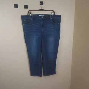 Pantalones de mezclilla elásticos cortos de pierna recta con curvas CATO talla 16 - Imagen 1 de 10
