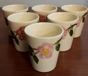 Franziskaner WÜSTENROSE Geschirr 6 Unzen Flach Steingut SAFTBECHER 6er Set - Bild 1 von 6