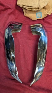 NOS 1971-1972 Chevelle Front Bumper Guards SS 454 El Camino OEM GM #3975475 & 76 - Picture 1 of 18