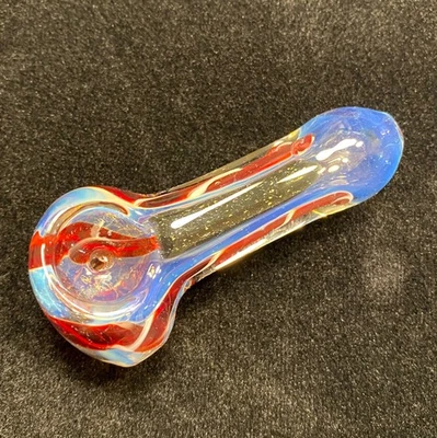 Small Hand-Blown Glass Pipe - Image 1 of 4