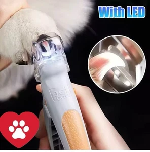Profi Haustier Nagelknipser Schere mit LED Licht Katze Hund Nagelknipser Werkzeug - Bild 1 von 8