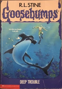 Goosebumps #19 Deep Trouble R.L. Stine 1994 Version Good Condition - Picture 1 of 4