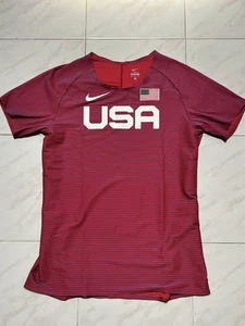 Hombres XL Nueva Nike Pro Elite Team EE. UU. Roja Camisa para Correr BV1312-602 Atletismo - Imagen 1 de 3