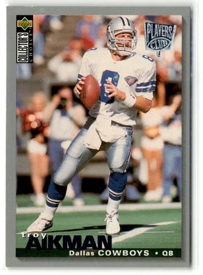 Troy Aikman Dallas Cowboys 1995 Collector's Choice Player's Club #66 - Image 1 of 2