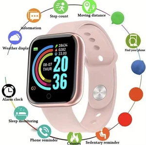 Smart Watch - Smart Bracelet: Pink - Picture 1 of 6