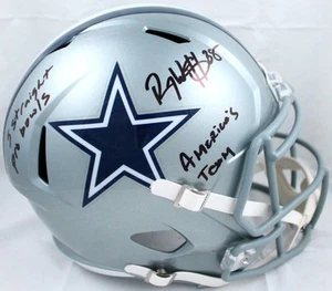 Roy Williams Autographed Dallas Cowboys F/S Speed Helmet w/2 Insc.-BeckettW Holo - Picture 1 of 8