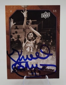 Thurl Bailey Signed 2010 Upper Deck Card #49 25/50 NC State NBA Auto RAD - Picture 1 of 1