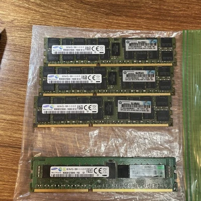 3-Samsung 16Gb 2Rx4 Pc3L-12800R Ddr3-1600Mhz and 1-8GB Pc3L-12800R - Image 1 of 3