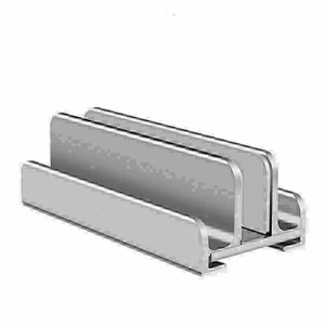 Adjustable Vertical Laptop Stand Non-slip Bookshelf Bracket Notebook Desk Holder - Picture 1 of 12