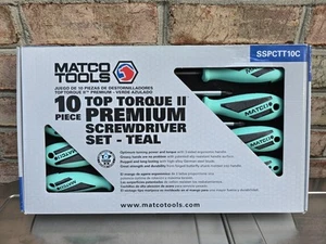Matco Tools ( SSPCTT10C ) 10pc Top Torque II Premium Screwdriver Set in Teal - Bild 1 von 5