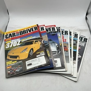 Car and Driver Magazine 2009 Lot of 9 Issues Corvette BMW Dodge Camaro Mustang - Picture 1 of 11