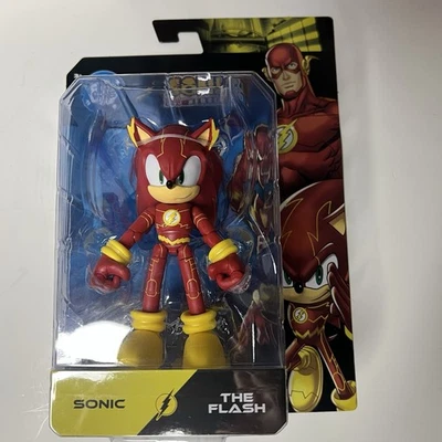 NEW 2025 DC x Sonic The Hedgehog SONIC as THE FLASH 5" Jakks Pacific IN HAND - Image 1 of 2
