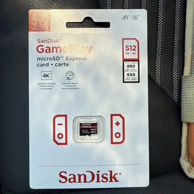 SanDisk microSD Express 256GB 512GB micro SDXC, 880MB/s for Nintendo Switch 2 - Image 1 of 4