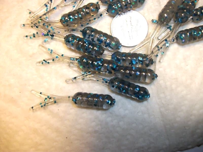 70-1 1/2"-CRAPPIE-PANFISH-GRUBS SUAVES-jigs-split tails-fluke-minnows-señuelo Foto 1 de 4