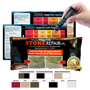 Stone RepairEzy - Fill Chips over 1 mm - Marble, Granite, Quartz - MagicEzy