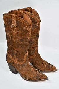 Stivali da cowboy western Nando Muzi ricamati donna taglia 40/US 9,5 - Foto 1 di 14