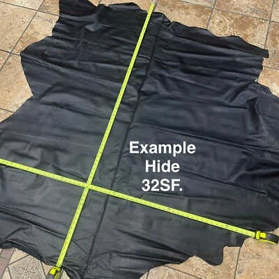 Piel de cuero de búfalo de agua genuina - 3/4 oz anilina, grano natural 32 SF. Foto 1 de 4