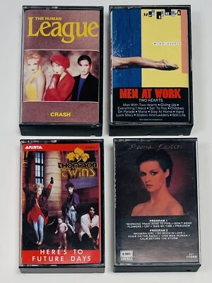 Лот из 4 КАССЕТ 1980-х поп-рок Human League Men At Work Thompson Twins Sheena - Изображение 1 из 4
