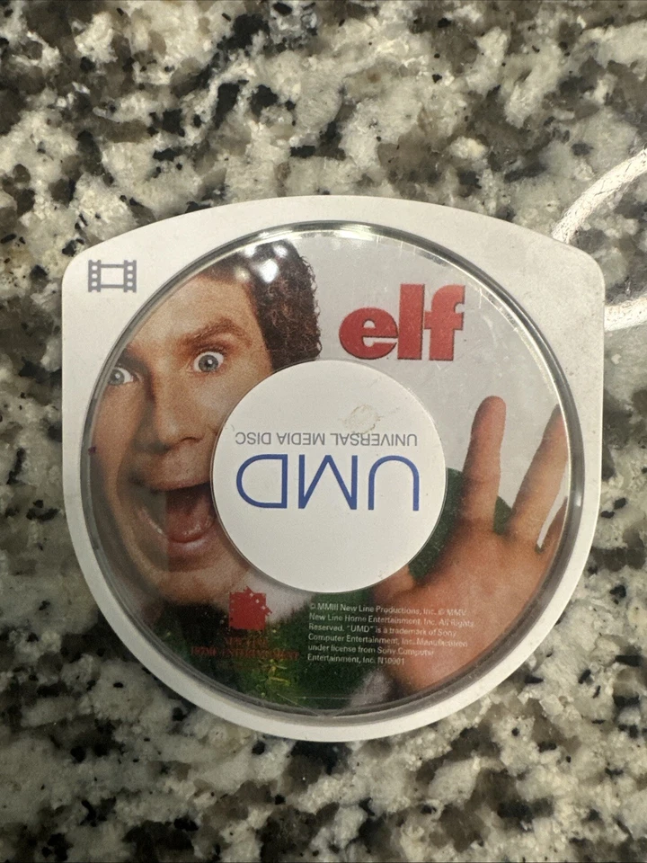 Elf (UMD Video 2005 Sony PSP Movie) Will Ferrell James Caan ~ No Large Case ~ G Foto 1 de 1