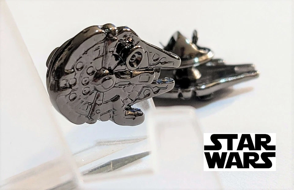 STAR WARS Millennium Falcon Logo Metal Pin brooch prop badge darth vader cosplay - Image 1 of 4