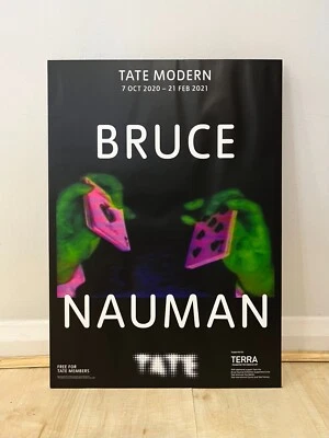 Bruce Nauman / Cartaz da Exposição de Arte Tate Modern 2020 - Imagem 1 de 2