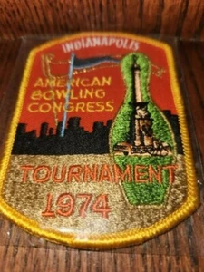 1974 Indianapolis American Bowling Congress Tournament Patch - Bild 1 von 2