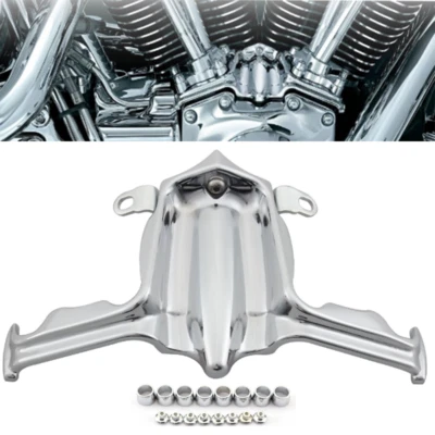 Cubierta de acento de bloque elevador/tapón cromado para Harley Twin Cam 2000-2017 Dyna Foto 1 de 4