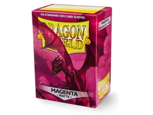 Matte Magenta Case Display Dragon Shield Standard Size Sleeves - 10 Packs - Picture 1 of 2