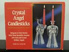 Set of 2 Crystal Angel Candlesticks - 24% Full Lead Crystal - St. George Crystal